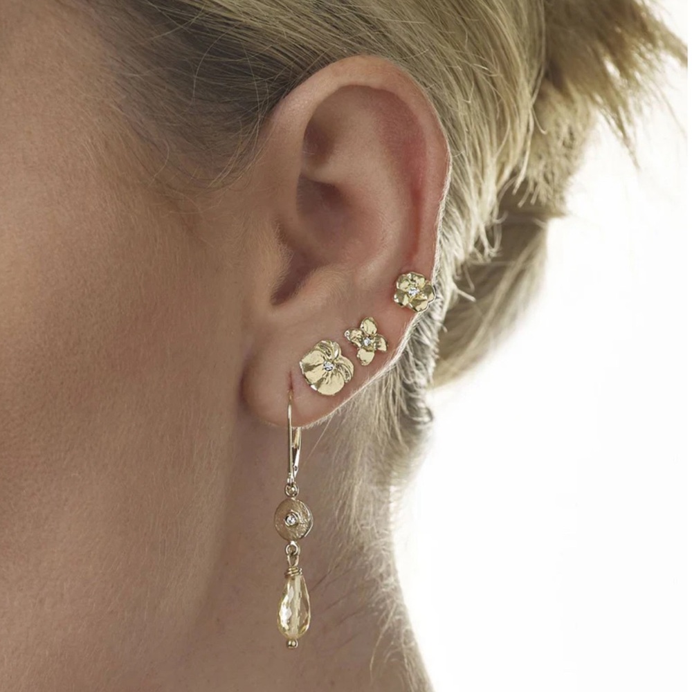 14k gold dangle earrings